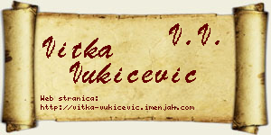 Vitka Vukičević vizit kartica